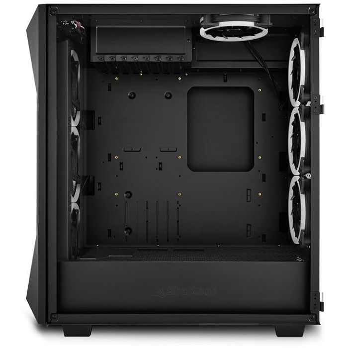 Sharkoon REV300 Torre Gaming E-ATX de Alto Rendimiento con 7 Ventiladores PWM, Panel Frontal Rejilla y Cristal Templado Negro 4 Sharkoon REV300 Torre Gaming E-ATX de Alto Rendimiento con 7 Ventiladores PWM, Panel Frontal Rejilla y Cristal Templado Negro 4
