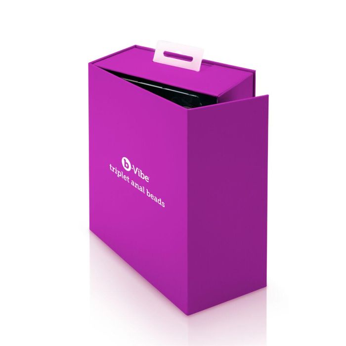 Bolas Anales de Triplet Moradas B-Vibe 92740 Rosa 10 Bolas Anales de Triplet Moradas B-Vibe 92740 Rosa 10