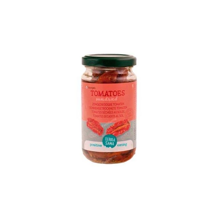 TERRASANA Tomates Secos Bio en Aceite de Oliva Virgen Extra, 180g - Secados al Sol en Italia