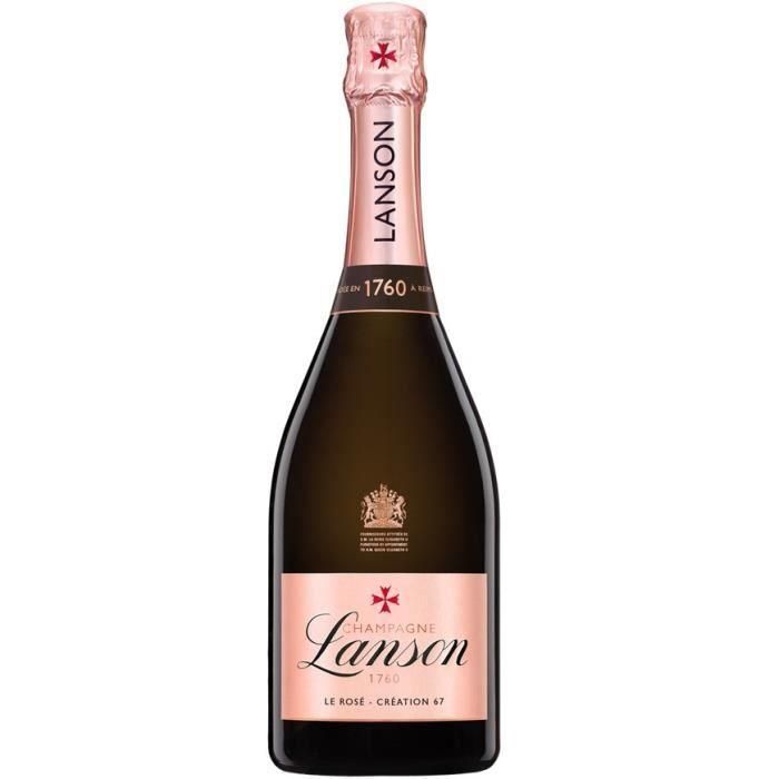 Champagne Lanson Le Rosé con estuche de cinta - 75 cl