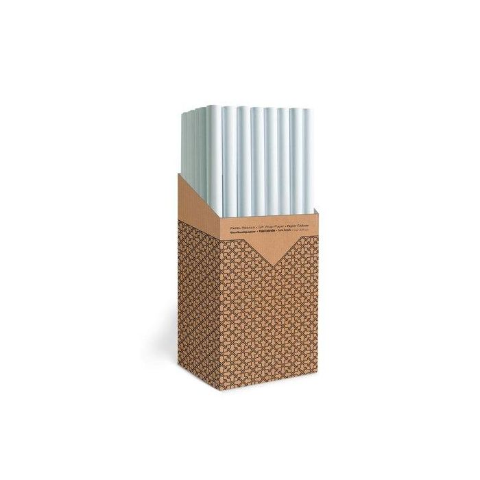 Papel De Regalo Rollo Tv 0,7X3 M (Caja De 60) Celulosa Blanco Anonimo