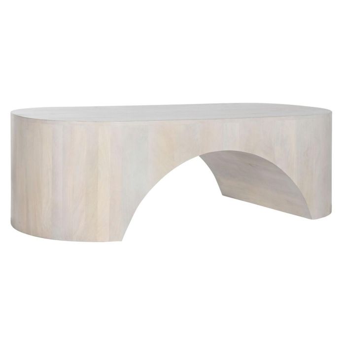 Mesa de Centro Home ESPRIT Blanco 137 x 60 x 42 cm Mesa de Centro Home ESPRIT Blanco 137 x 60 x 42 cm