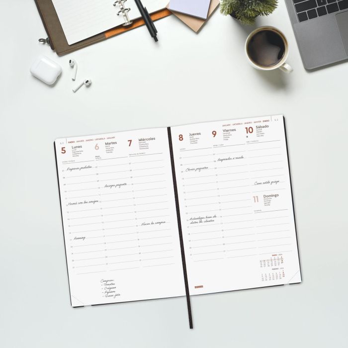 Agenda 2026 Dynamic Mara Y10 140X204Mm Semana Vista Vertical Verde Finocam 621122026 1