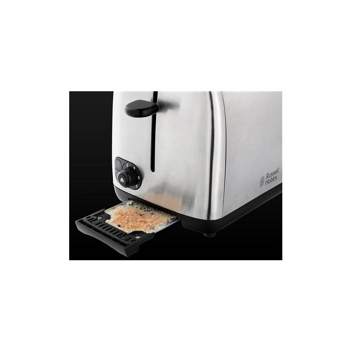 Russell Hobbs 24080-56 Tostador de Acero Inoxidable con Ranuras Anchas, Regulador de Tueste y Función para Pan Congelado 2 Russell Hobbs 24080-56 Tostador de Acero Inoxidable con Ranuras Anchas, Regulador de Tueste y Función para Pan Congelado 2