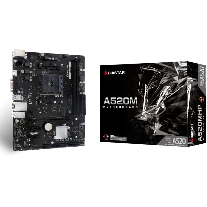 Biostar A520MHP (A520.AM4.mATX.DDR4) Placa Base AM4 para AMD Ryzen DDR4 Micro-ATX 0 Biostar A520MHP (A520.AM4.mATX.DDR4) Placa Base AM4 para AMD Ryzen DDR4 Micro-ATX 0