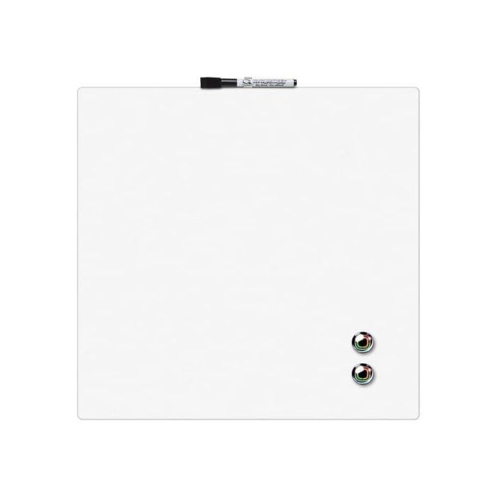 Nobo Pizarra Magnética Blanca 360x360mm con Rotulador e Imanes, 1903802 2