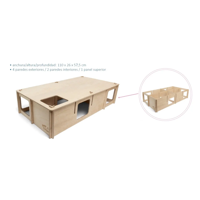 Bunny Nature Laberinto Largo 110x26x57.5 cm