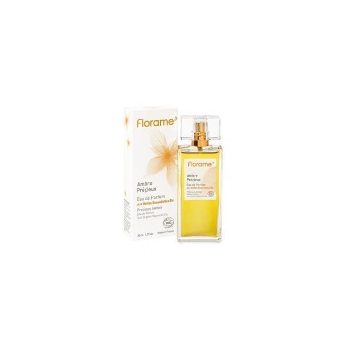 Florame Perfume Ámbar Precioso 50 ml Bio Cosmos Organic Fragancia Oriental Natural Certificado COSMEBIO Ecocert