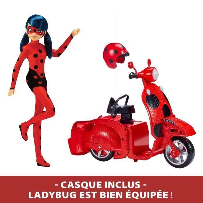 Scooter Miraculous Switch'n Go + Ladybug Lucky Charm Bandai 26 cm Muñeca articulada - P50668 3