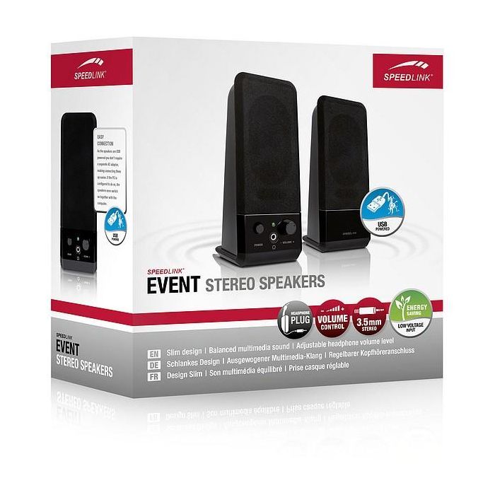 Speedlink Lautsprecher EVENT. Stereo. schwarz retail 3