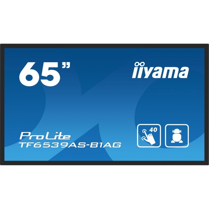 IIYAMA TF6539AS-B1AG Pantalla Táctil IPS 64.5" 4K UHD para Señalización Digital con Android 11 y 24/7 1