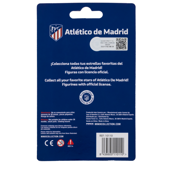 Minix Llavero de Fútbol Atlético de Madrid Joao Felix 2 Minix Llavero de Fútbol Atlético de Madrid Joao Felix 2