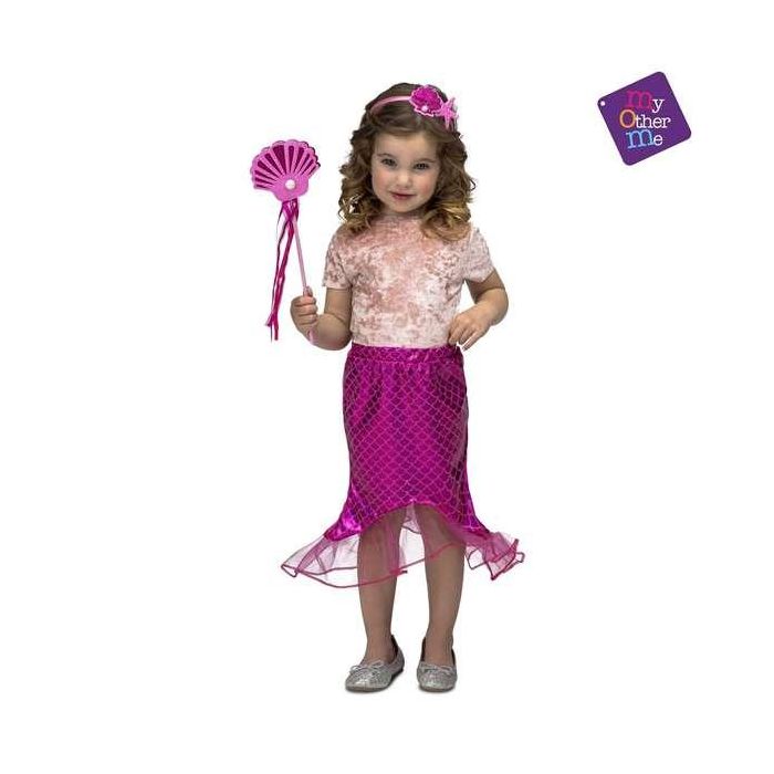 My Other Me Disfraz Tutú Sirenita Rosa Talla 3-6 Años 100% Poliéster