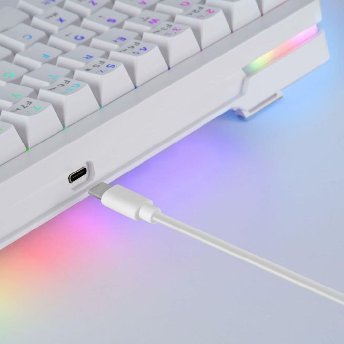 Teclado Gaming Mars Gaming MKMINIPROWYES Qwerty US Blanco 1 Teclado Gaming Mars Gaming MKMINIPROWYES Qwerty US Blanco 1