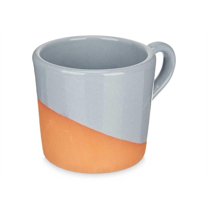 Taza Cafe Barro 80Ml Asa Gris La Dehesa 8X5CM (24 Unidades) 1 Taza Cafe Barro 80Ml Asa Gris La Dehesa 8X5CM (24 Unidades) 1