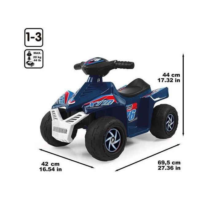 Quad racy azul oscuro 6v 67x41x45 cm 1 Quad racy azul oscuro 6v 67x41x45 cm 1