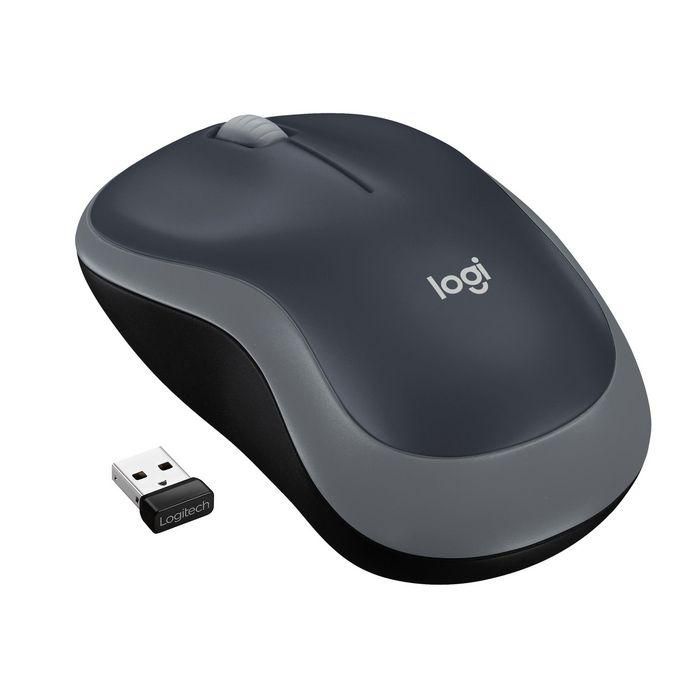 Logitech Wireless Mouse M185, RF Wireless, Alkaline, Grey Logitech Wireless Mouse M185, RF Wireless, Alkaline, Grey
