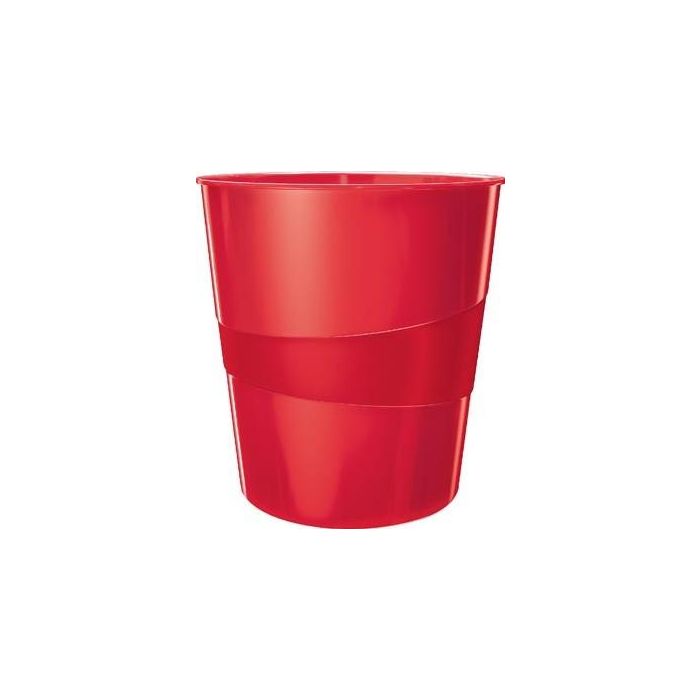 Papelera Plastico Cerrada Leitz Wow 15L Rojo 0 Papelera Plastico Cerrada Leitz Wow 15L Rojo 0