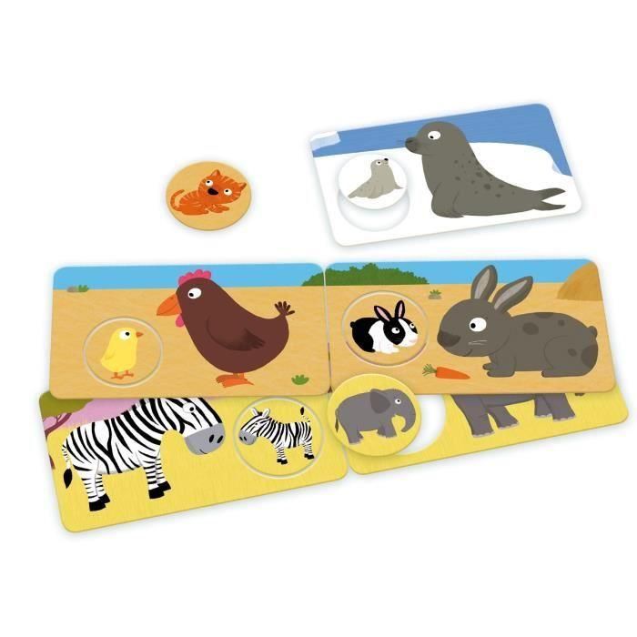 Nathan La Petite Ecole Mamás y Bebés - Juego de Asociación de Animales y sus Crías para Niños 3+ Años 1 Nathan La Petite Ecole Mamás y Bebés - Juego de Asociación de Animales y sus Crías para Niños 3+ Años 1