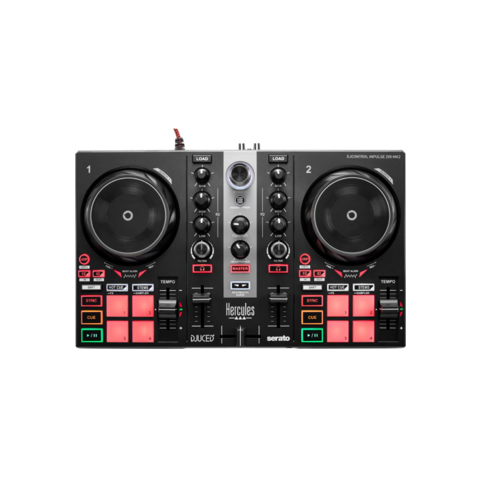 Hercules Consola DJ Control Inpulse 200 MK2 - Compatible con Serato DJ Lite y DJUCED, 4780940 Hercules Consola DJ Control Inpulse 200 MK2 - Compatible con Serato DJ Lite y DJUCED, 4780940