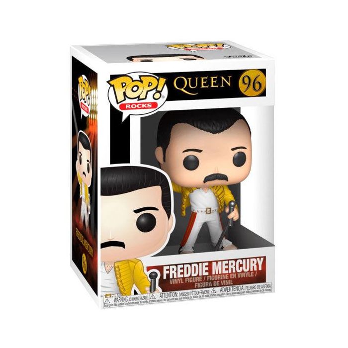 Funko Pop Queen Freddy Mercury Wembley 1986 - Figura de Vinilo de 9 cm con Caja Original 0 Funko Pop Queen Freddy Mercury Wembley 1986 - Figura de Vinilo de 9 cm con Caja Original 0