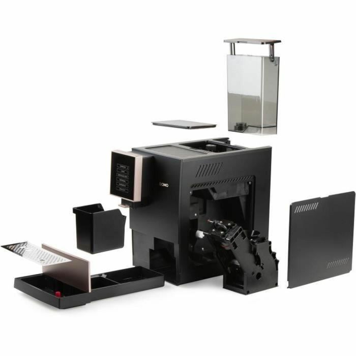 Domo DO743K Cafetera espresso automática con molinillo 1350 W 19 bar 125 g de café Negra 5