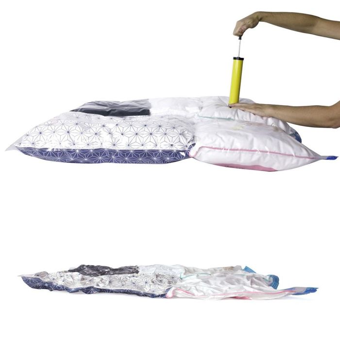 Idebox Juego de 6 Bolsas de Vacío con Bomba para Almacenamiento Inteligente 3 Idebox Juego de 6 Bolsas de Vacío con Bomba para Almacenamiento Inteligente 3