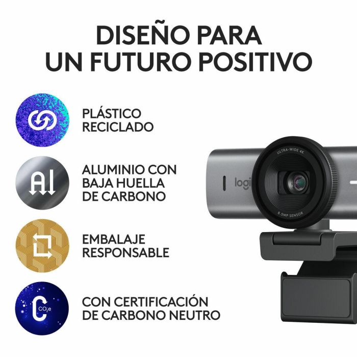 Logitech Brio 705 Cámara Web 4K Master Series Grafito, 3840 x 2160, 30 fps, Zoom 4x, Tapa de Privacidad, USB-C 960-001559 9 Logitech Brio 705 Cámara Web 4K Master Series Grafito, 3840 x 2160, 30 fps, Zoom 4x, Tapa de Privacidad, USB-C 960-001559 9