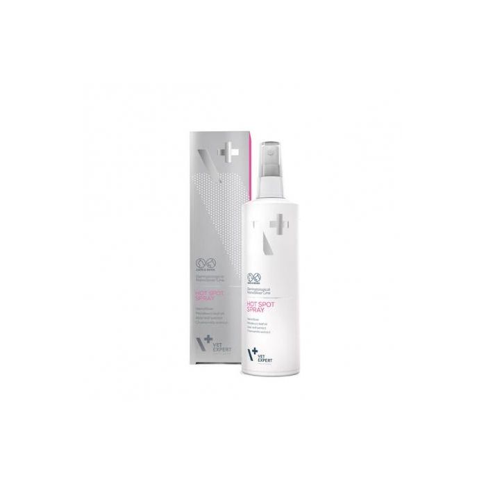 Hot Spot Spray para perros y gatos | Tratamiento calmante para piel irritada, alergias, heridas | Con Nanoplata y Aloe Vera 100 ml Hot Spot Spray para perros y gatos | Tratamiento calmante para piel irritada, alergias, heridas | Con Nanoplata y Aloe Vera 100 ml