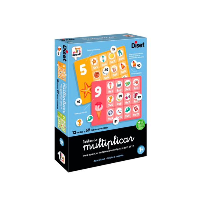 Diset Tablas De Multiplicar 68973 Juego Educativo Didáctico para Niños +7 Años 0 Diset Tablas De Multiplicar 68973 Juego Educativo Didáctico para Niños +7 Años 0
