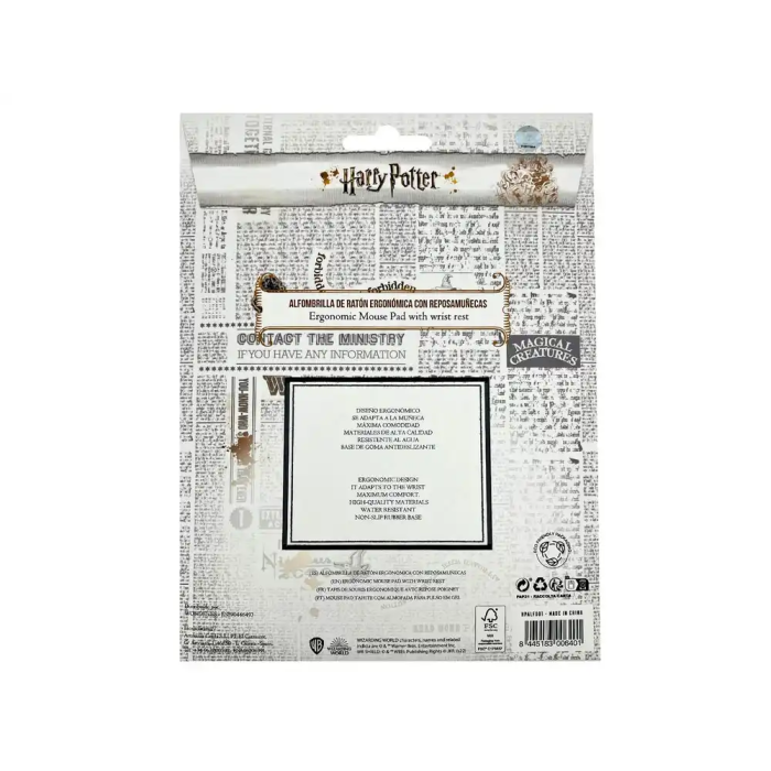 Wondee Alfombrilla de Ratón Harry Potter Ergonómica de Gel 250x230 mm 6