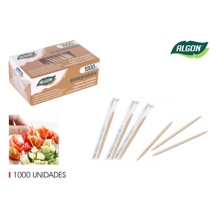 Set de 1000 Palillos Higiénicos Redondos con Filtro Algon (30 Cajas) Set de 1000 Palillos Higiénicos Redondos con Filtro Algon (30 Cajas)