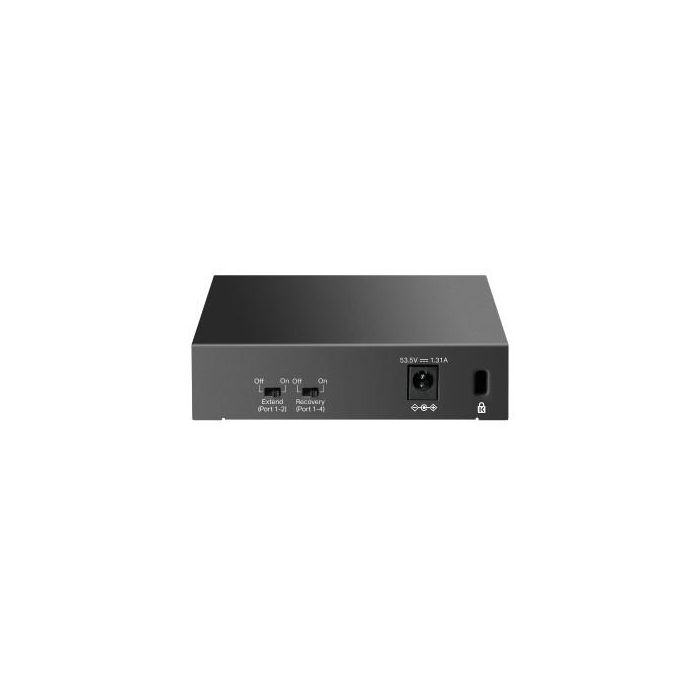 TP-Link LiteWave LS105GP switch No administrado Gigabit Ethernet (10/100/1000) Energía sobre Ethernet (PoE) Negro 1