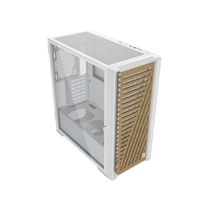 Phoenix Caja PC Gaming Artisan Noble con frontal de madera y lateral de cristal templado 1