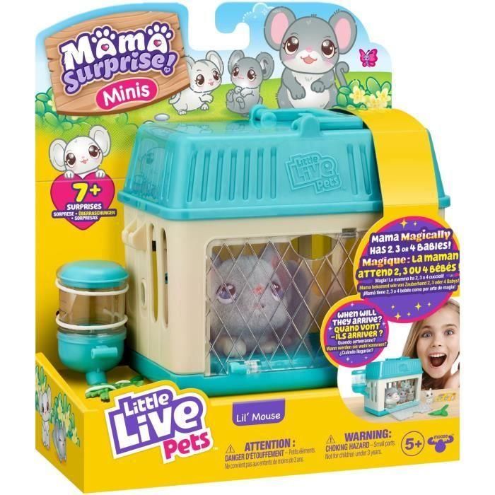 Moose Toys MOO0630996265109 Little Live Pets Peluches Ratoncito Sorpresa Mama
