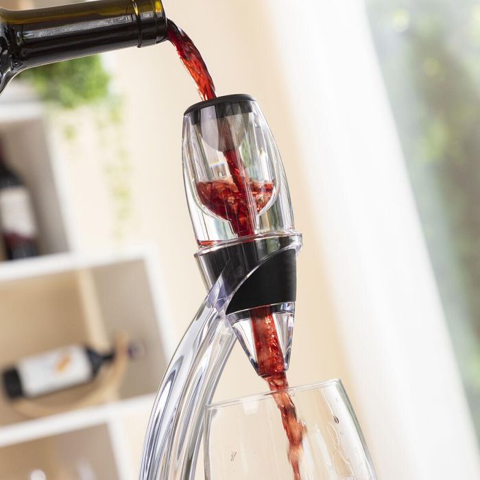 Aireador de Vino Profesional con Soporte Torre y Base Antigoteo Winair InnovaGoods 12 Aireador de Vino Profesional con Soporte Torre y Base Antigoteo Winair InnovaGoods 12