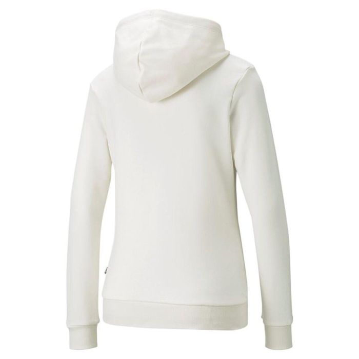 Sudadera con Capucha Mujer Puma Essentials Embroidery Blanco M 4 Sudadera con Capucha Mujer Puma Essentials Embroidery Blanco M 4