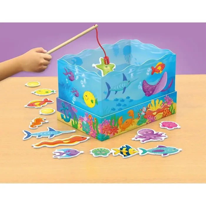 Schmidt Spiele Juego de mesa Pesca con caña, acuario, criaturas marinas 1