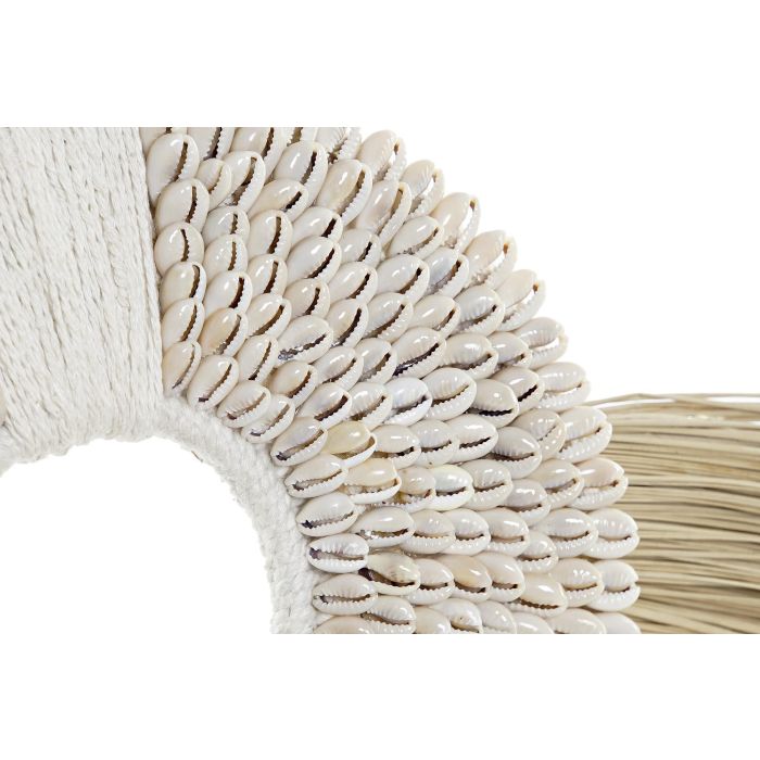 DKD Home Decor Decoración Balinesa Étnica de Yute y Hierro, Colores Natural y Negro, 12x53x55 cm 2