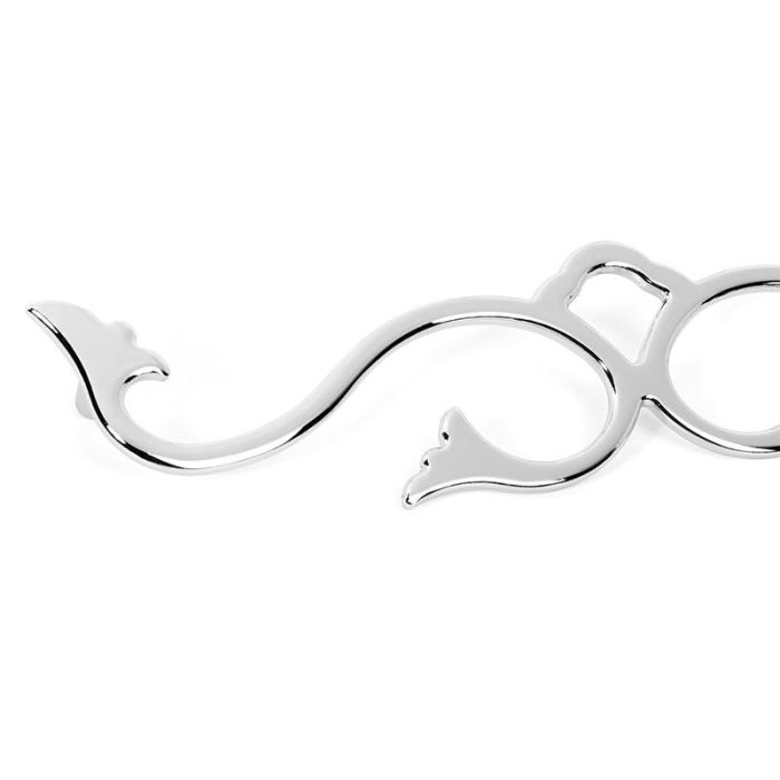 Trentadue Tirador Cassi Zamak Cromo Distancia Agujeros 192mm para Muebles de Cocina, Baño y Auxiliar 2