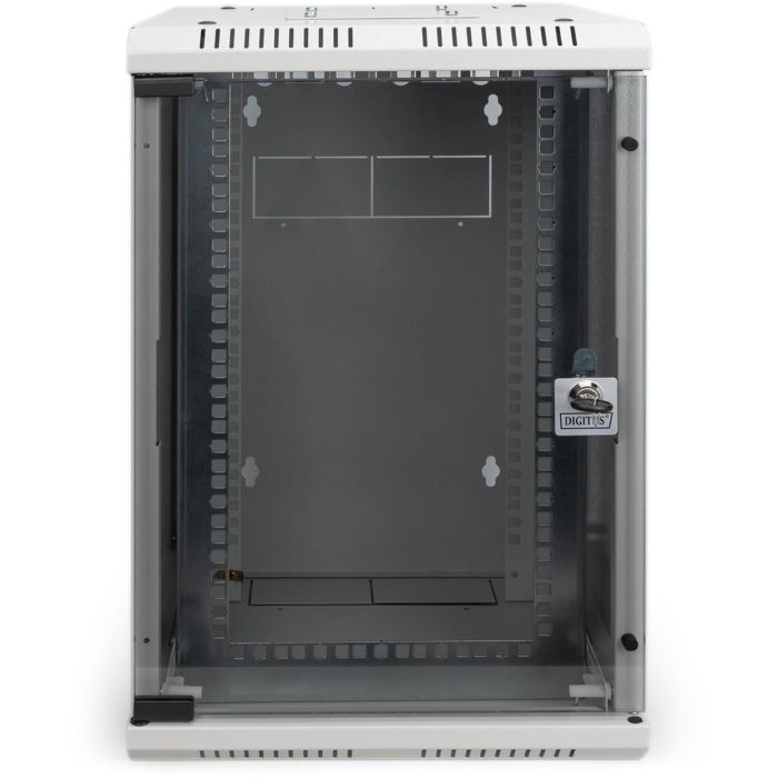 DIGITUS Carcasa Mural Combinada 254 mm (10") y 482.6 mm (19") 10U Acero IP20, Gris