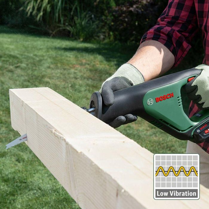 Bosch AdvancedRecip18 Sierra Recíproca a Batería | Kit con 1 Batería 2,5Ah | Cortes Rápidos y Baja Vibración 5 Bosch AdvancedRecip18 Sierra Recíproca a Batería | Kit con 1 Batería 2,5Ah | Cortes Rápidos y Baja Vibración 5