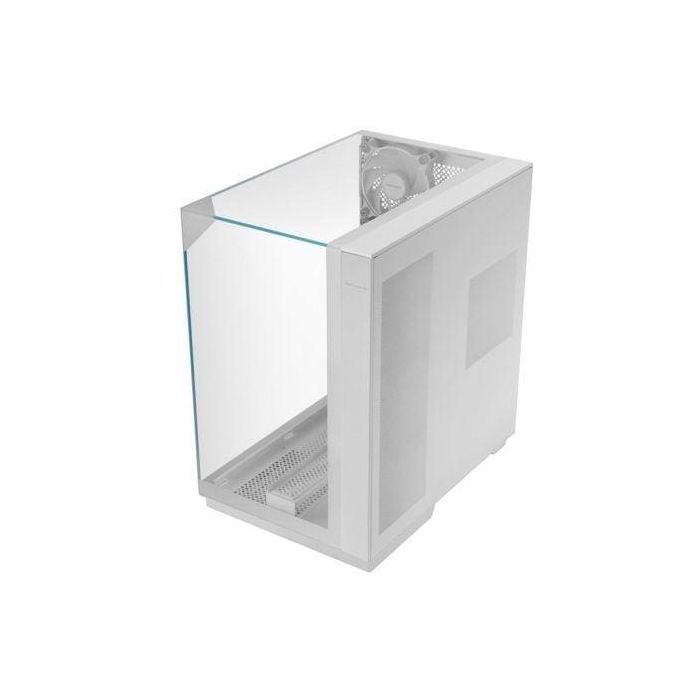 Mars Gaming MC3GFW Caja Torre Gaming Blanca Triple Cristal Templado 2 Ventiladores ARGB Montaje Vertical GPU ATX USB-C 2