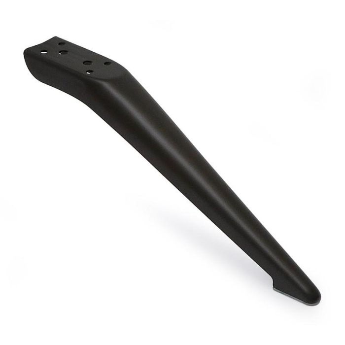 Q&Q Pata Metálica Modelo Nayla, Altura 120mm, Acabado Negro Mate. Diseño Moderno y Robusto para Muebles y Sofás.