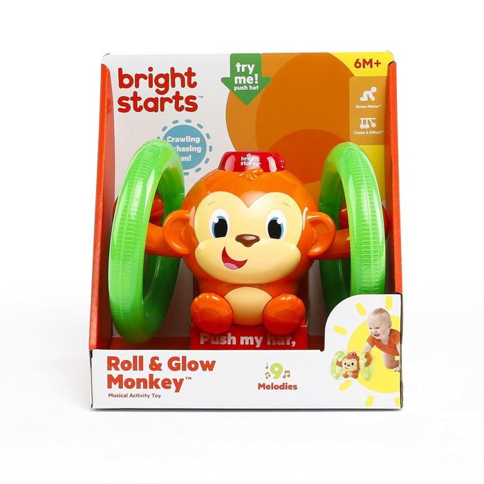 Juguete Musical Bright Starts Little Roll & Glow Monkey 8 Juguete Musical Bright Starts Little Roll & Glow Monkey 8