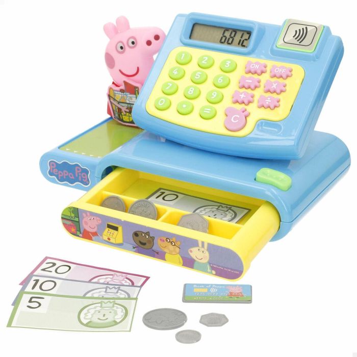 Peppa Pig Caja Registradora Juguete con Sonidos - Educativo e Interactivo para Niños +2 Años, Incluye Múltiples Idiomas (Español, Inglés y Más)