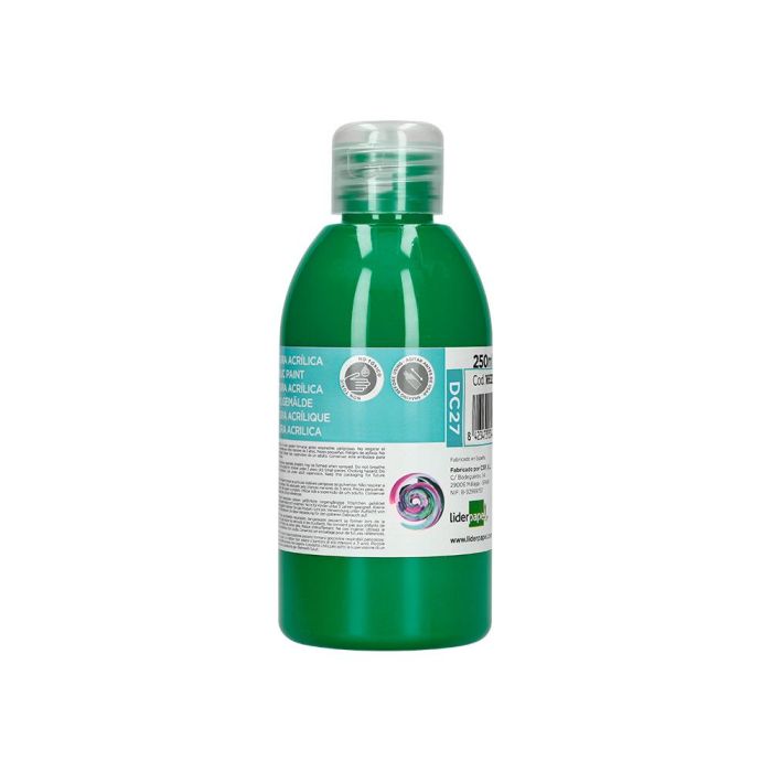 Pintura Acrilica Liderpapel Bote De 250 mL Verde Oscuro 4