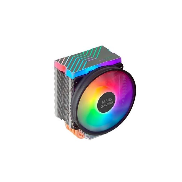 Mars Gaming MCPU44 Ventilador Disipador CPU con Iluminación ARGB, 4 Heatpipes, Compatibilidad Universal 0 Mars Gaming MCPU44 Ventilador Disipador CPU con Iluminación ARGB, 4 Heatpipes, Compatibilidad Universal 0
