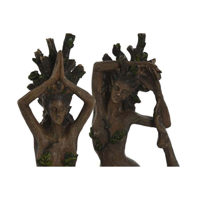 Figura Indio DKD Home Decor Marron 6 x 16 x 13 cm (2 Unidades) 1