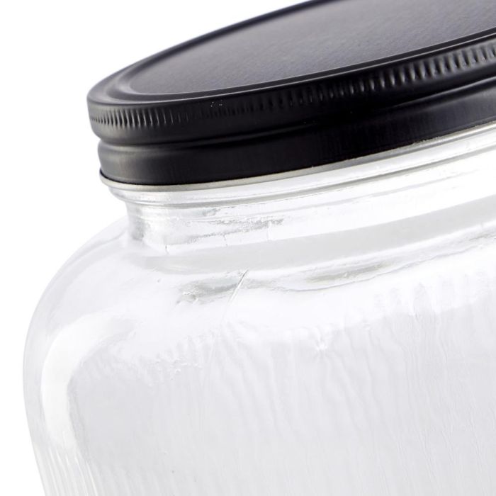 Day Dispensador de Bebida 4 L con Grifo Cristal Líneas Verticales Tapa Metal 5